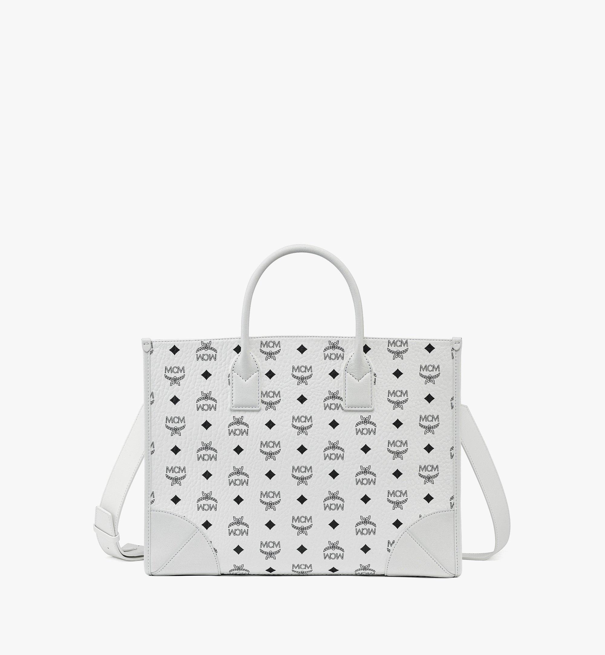 Mcm on sale leather tote